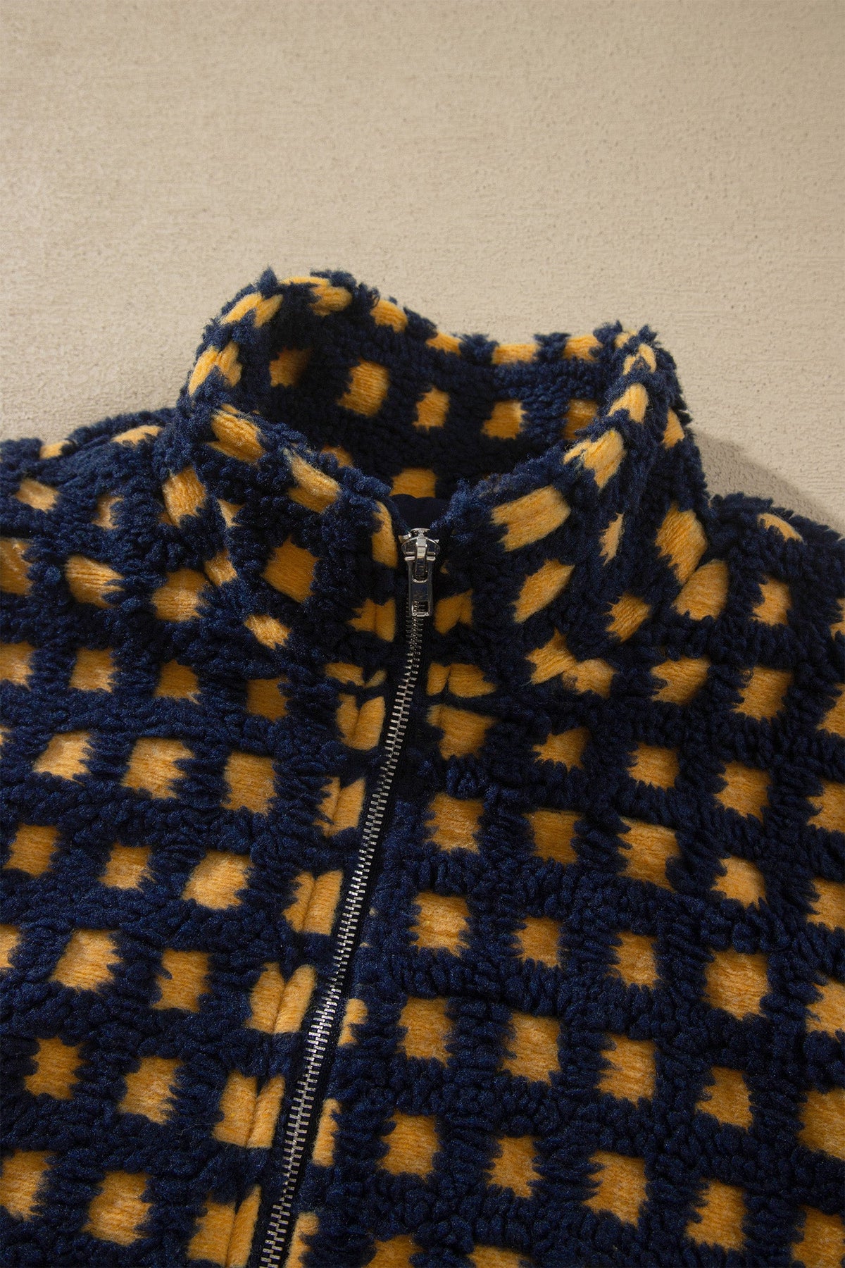 The Tinsley Gingham Sherpa Jacket