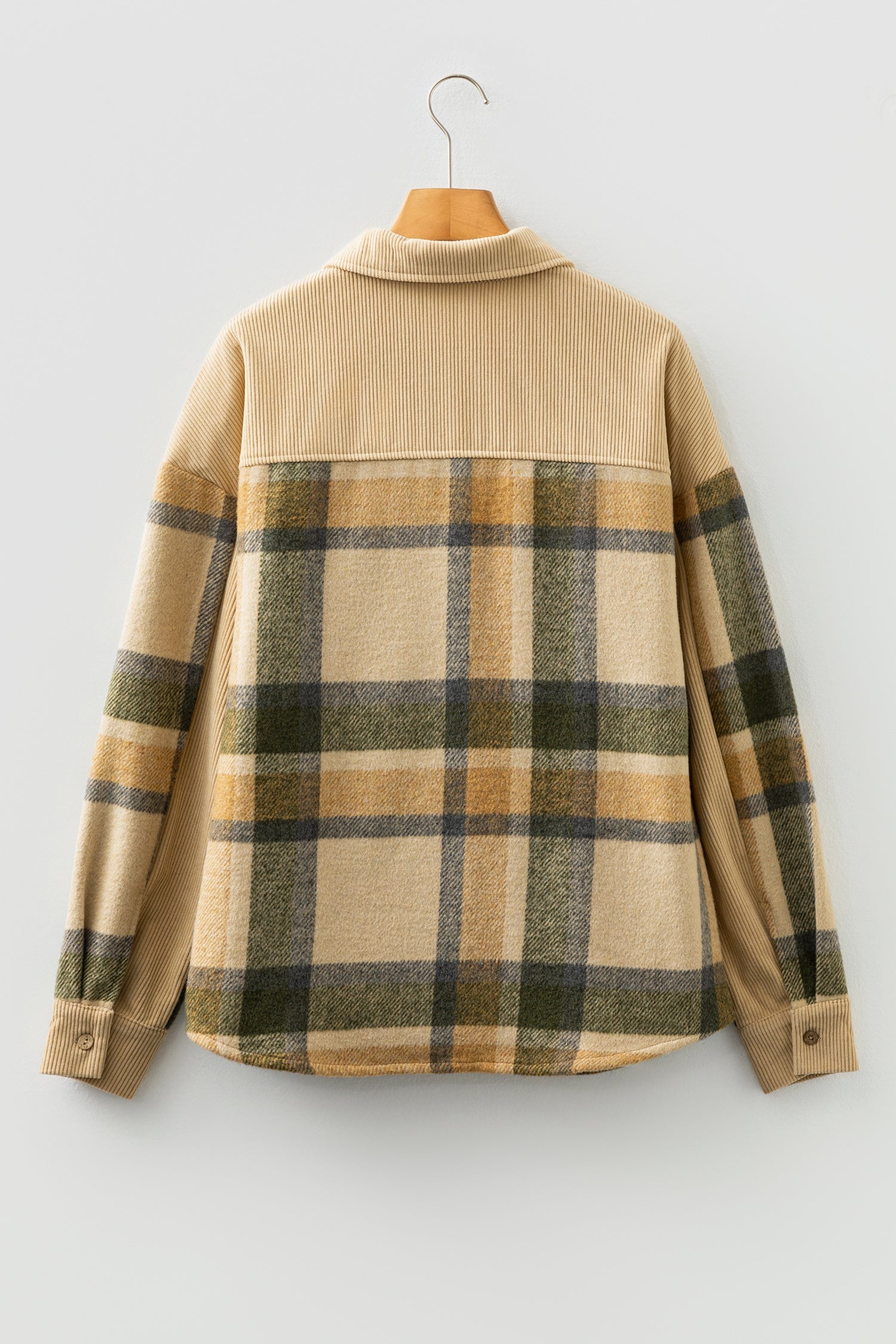 The Hattie Skye Plaid Corduroy Shacket