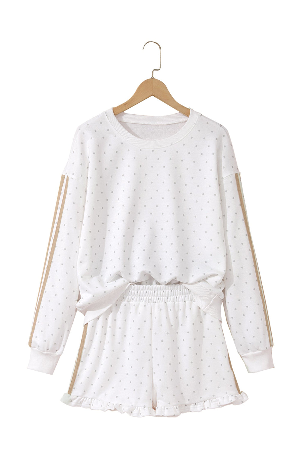 The Lily Polka Dot Side Stripe Lounge Set