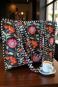 THE Lennox Black Floral Tote Bag