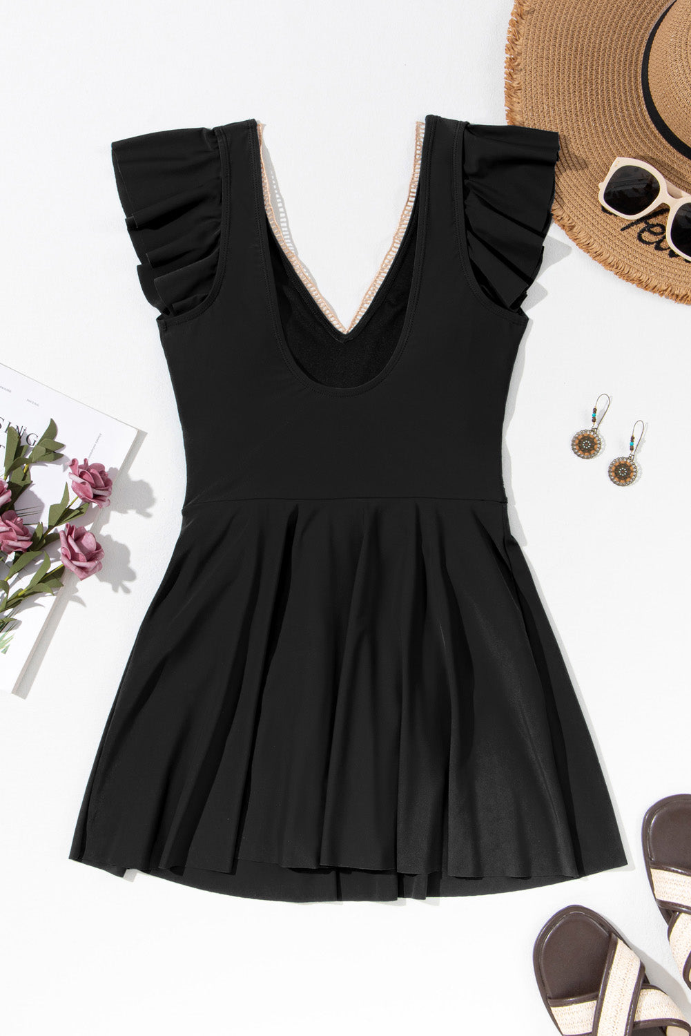 The Chloe Ruffle Swim Dress