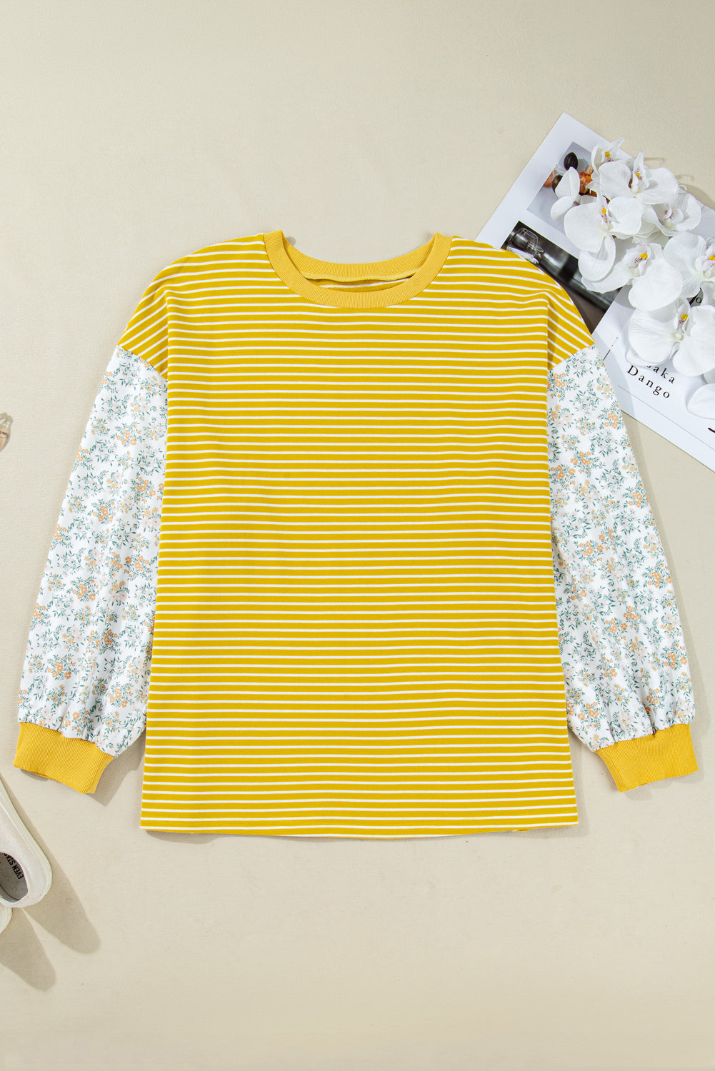 The Ellie Stripe Floral Top