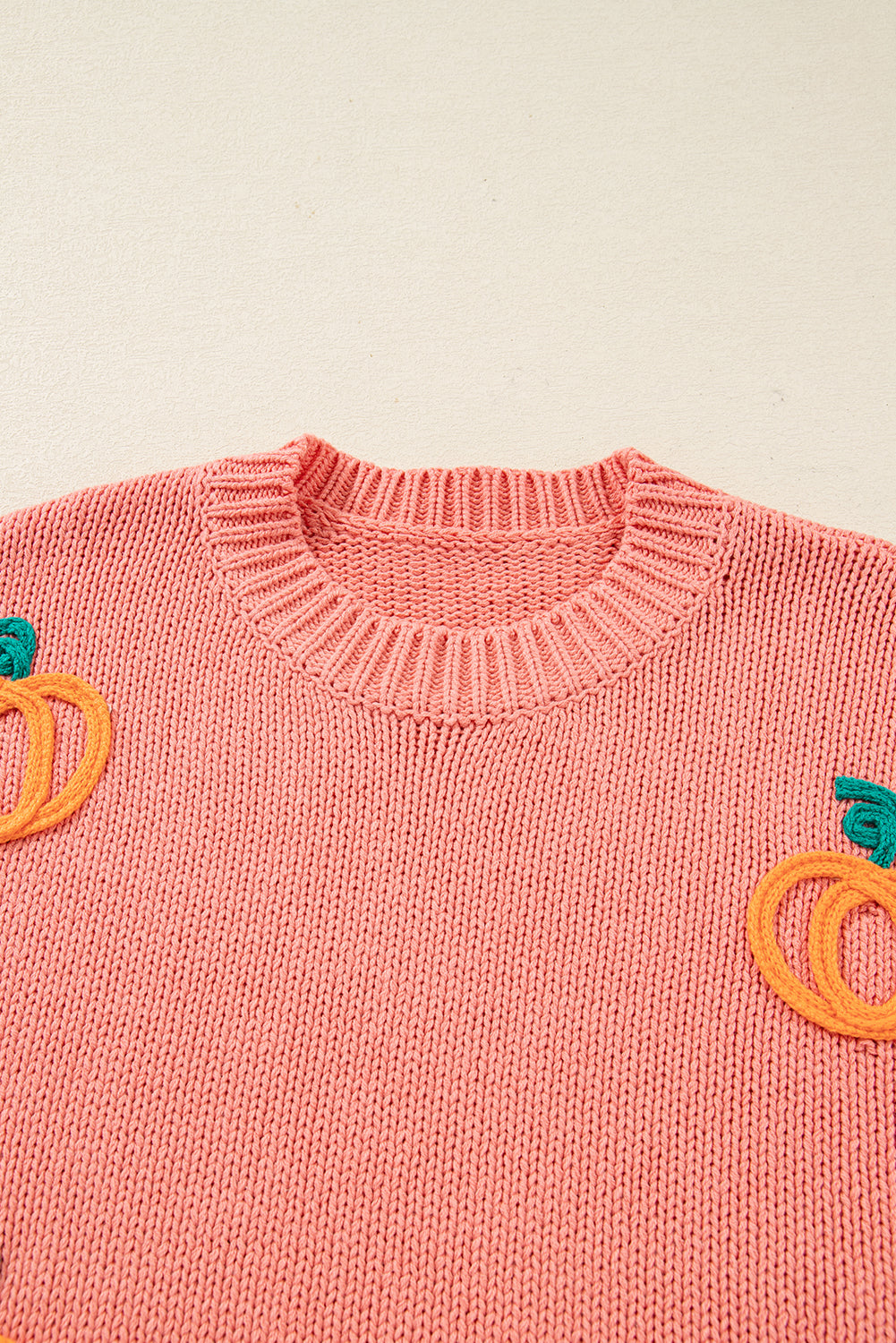 The Posie Pumpkin Embroidered Sweater
