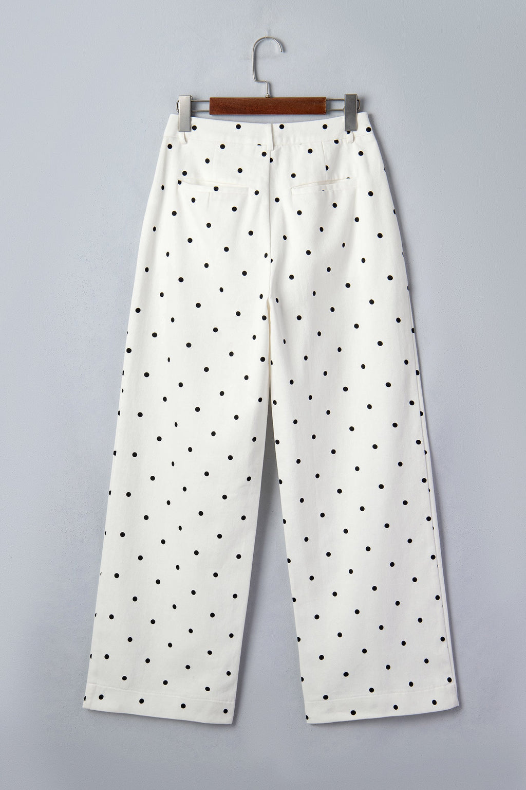 The Daisy Mae Polka Dot Denim Scalloped Pocket Pants