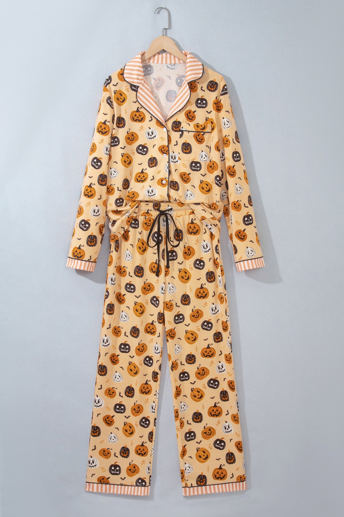 Spooktacular Pumpkin Pajama Set