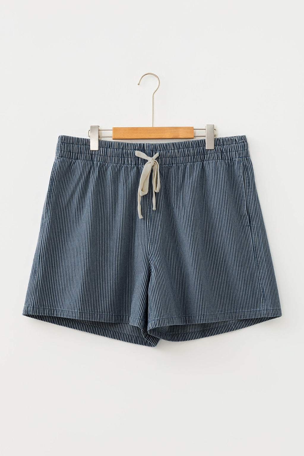 The Zoe Stripe Denim Shorts
