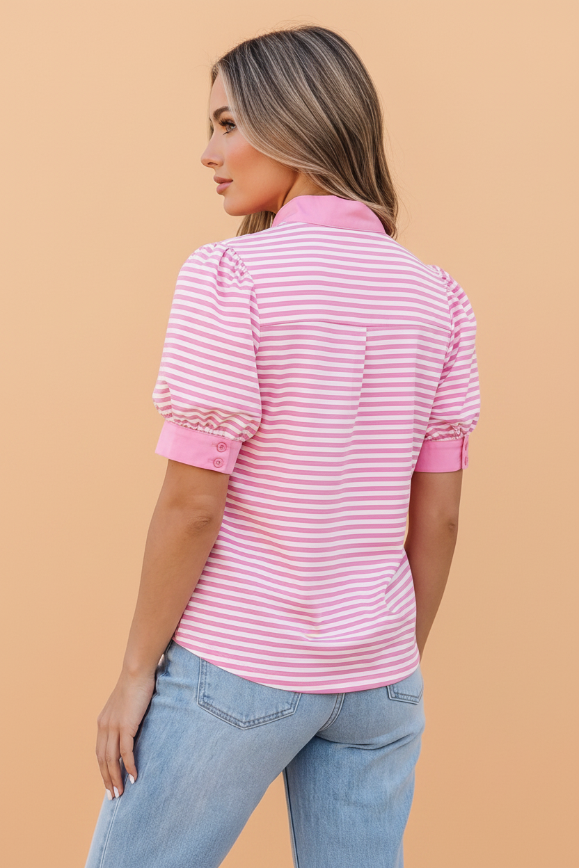 The Adeline Stripe Blouse