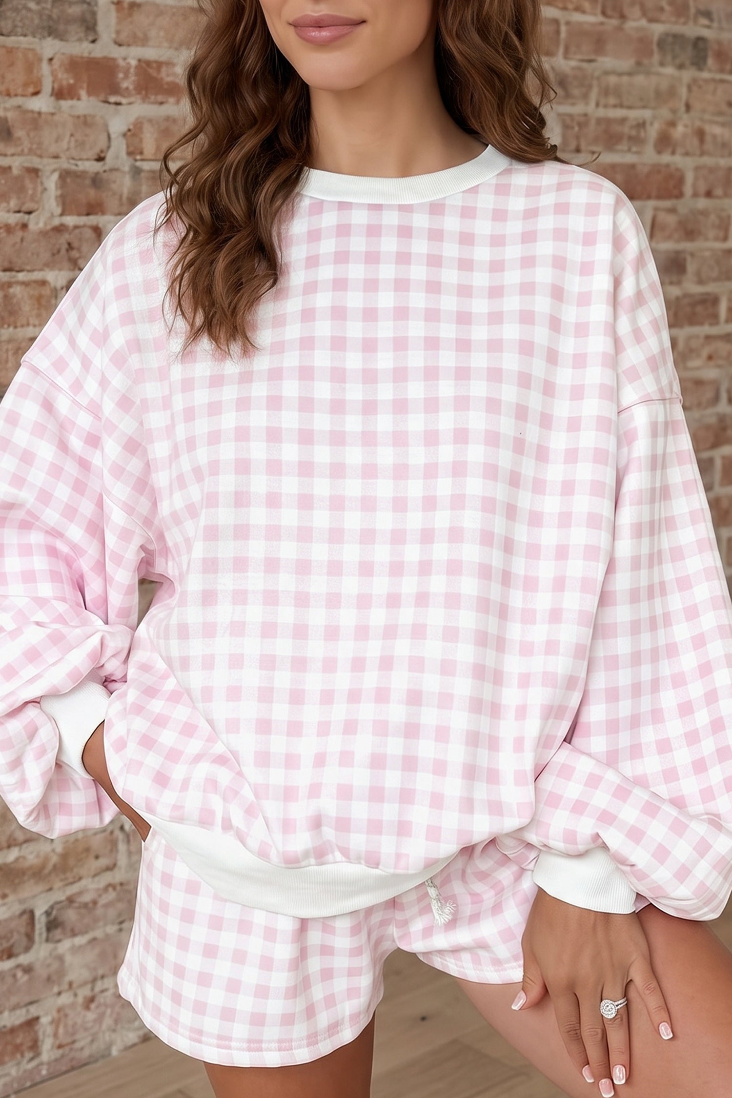 The Emery Gingham Lounge Set