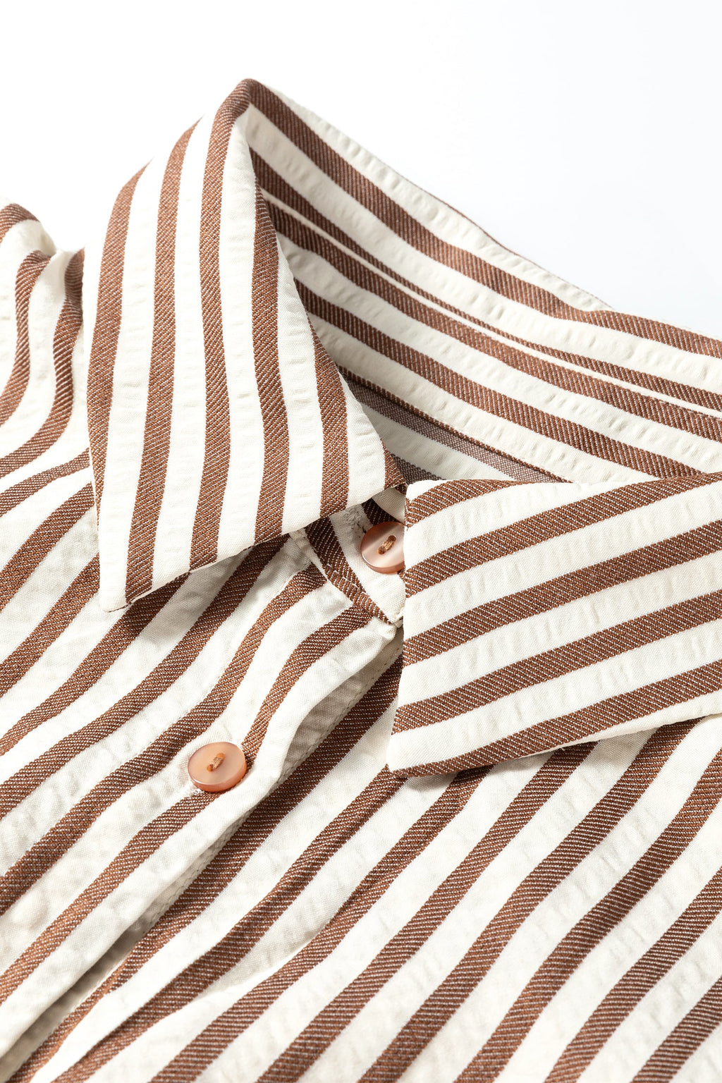 The Lena Stripe Textured  Midi Dress