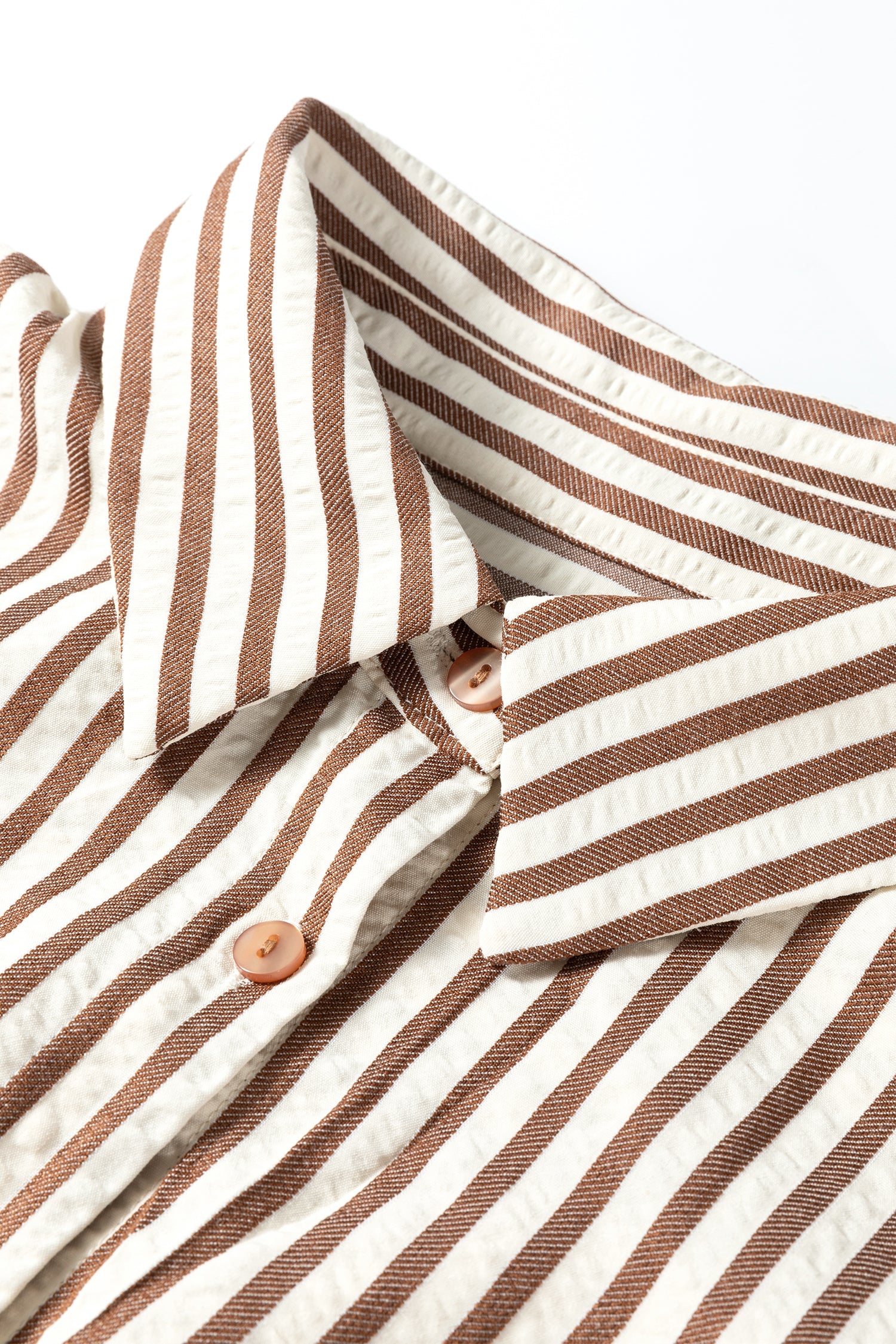 The Lena Stripe Textured  Midi Dress