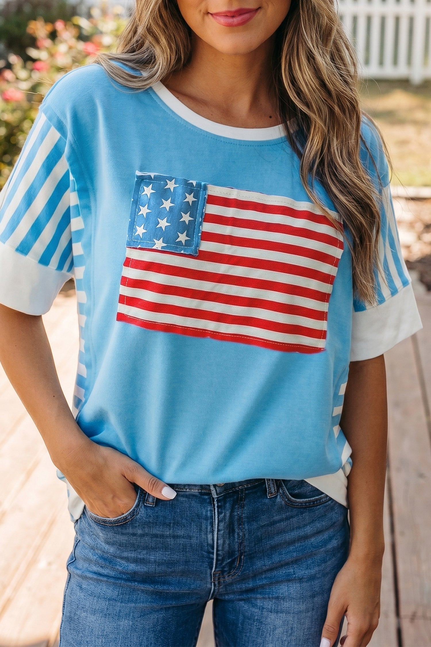 The Felicity Flag Stripe T-Shirt