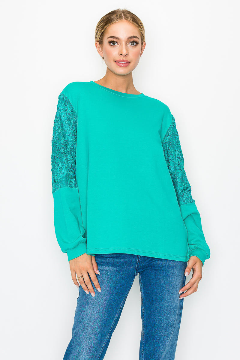 The Kenzie Lace Knit Top