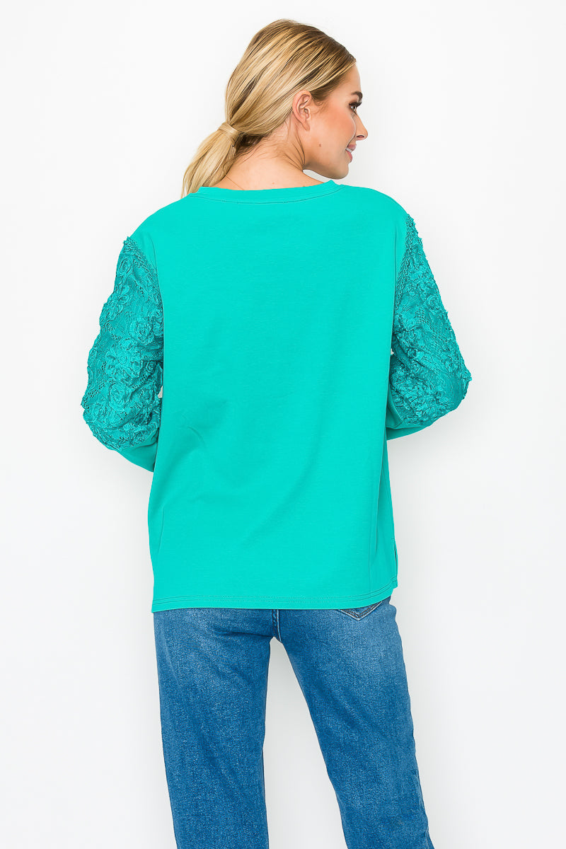 The Kenzie Lace Knit Top