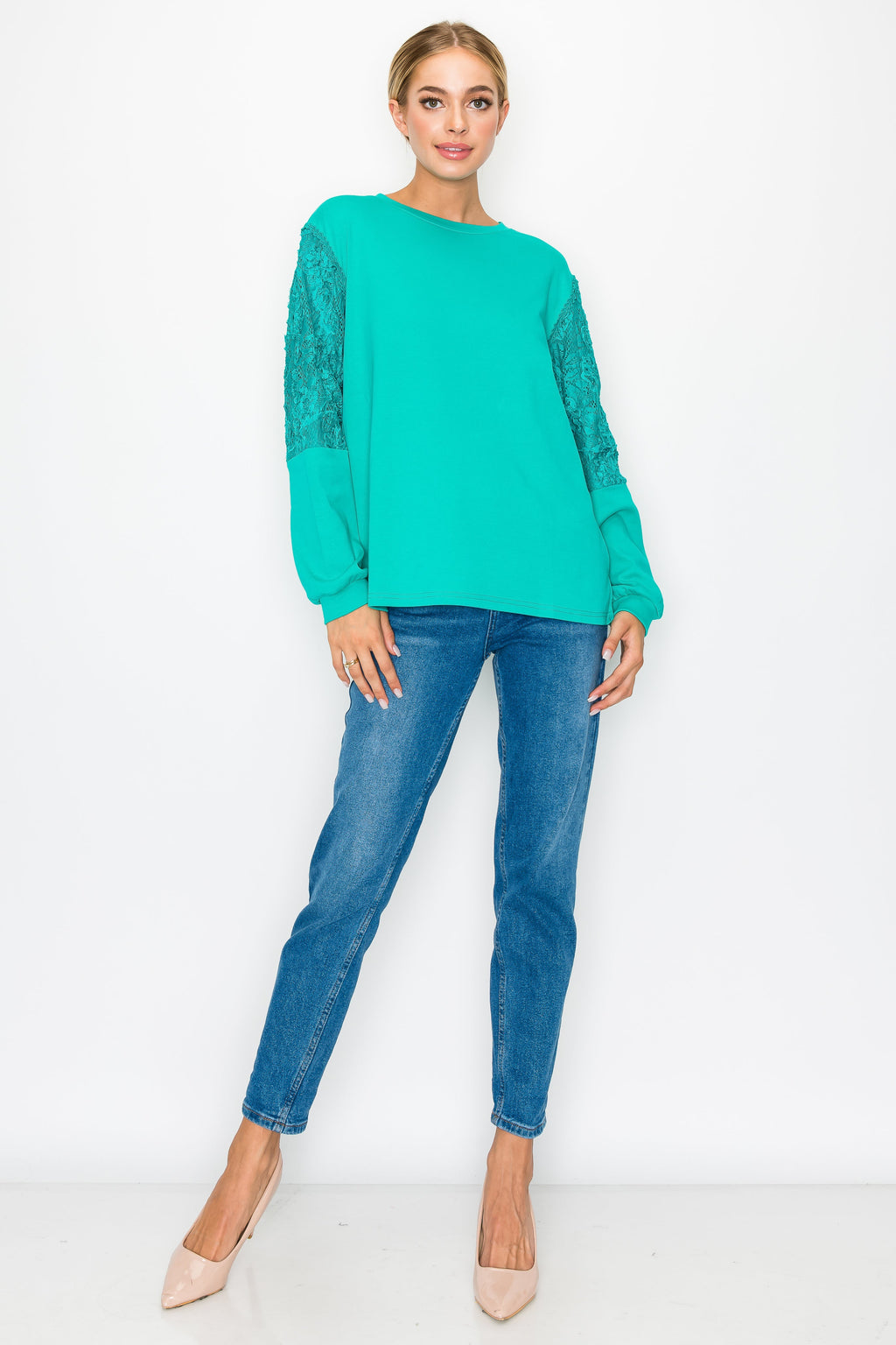 The Kenzie Lace Knit Top
