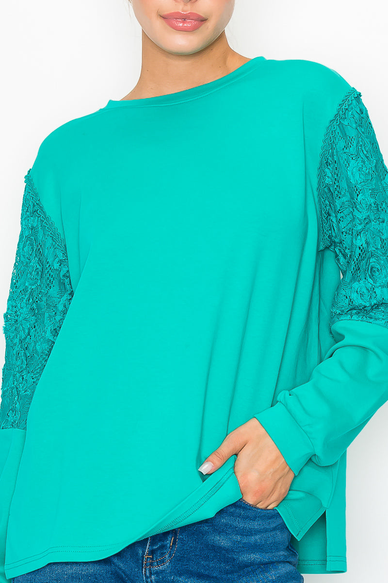 The Kenzie Lace Knit Top