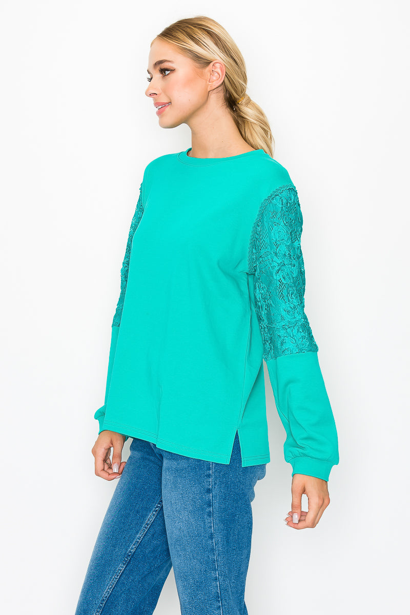 The Kenzie Lace Knit Top
