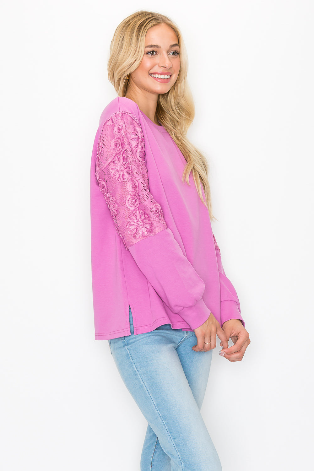 The Kenzie Lace Knit Top