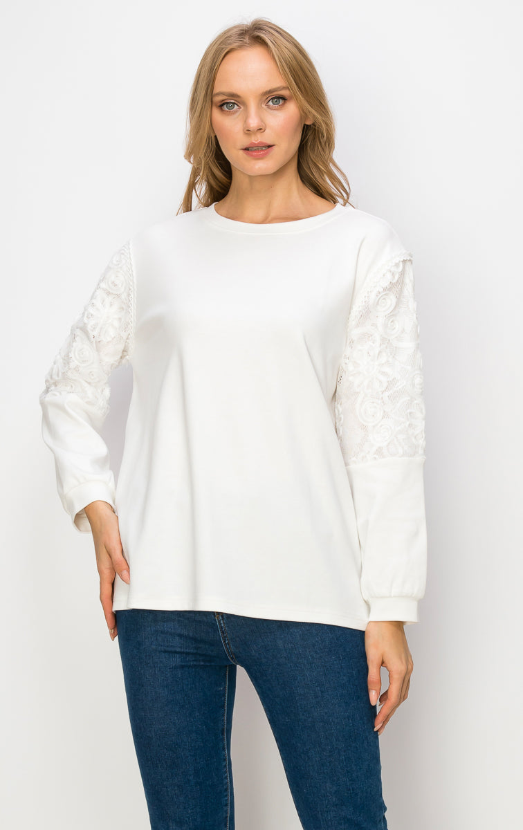 The Kenzie Lace Knit Top