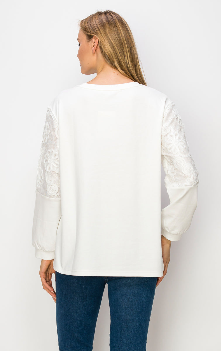 The Kenzie Lace Knit Top
