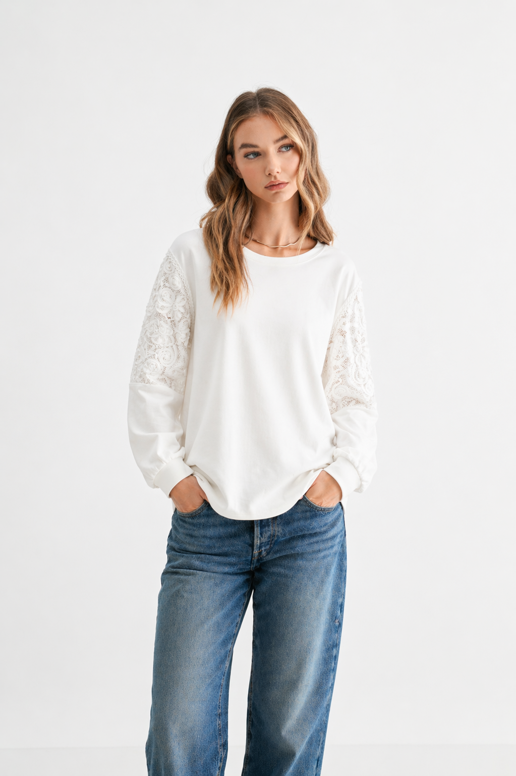 The Kenzie Lace Knit Top