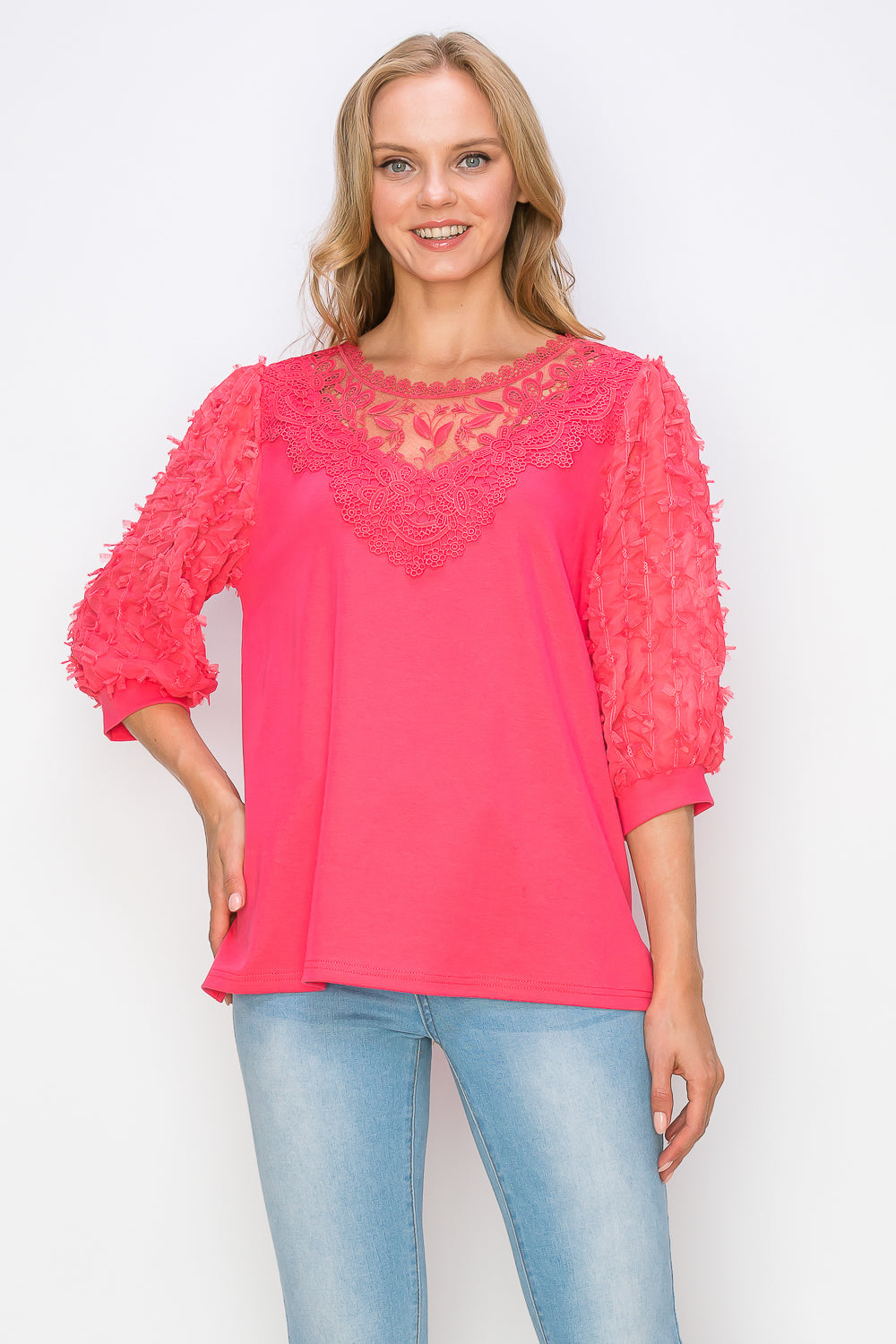 The Kensington Lace Knit Top
