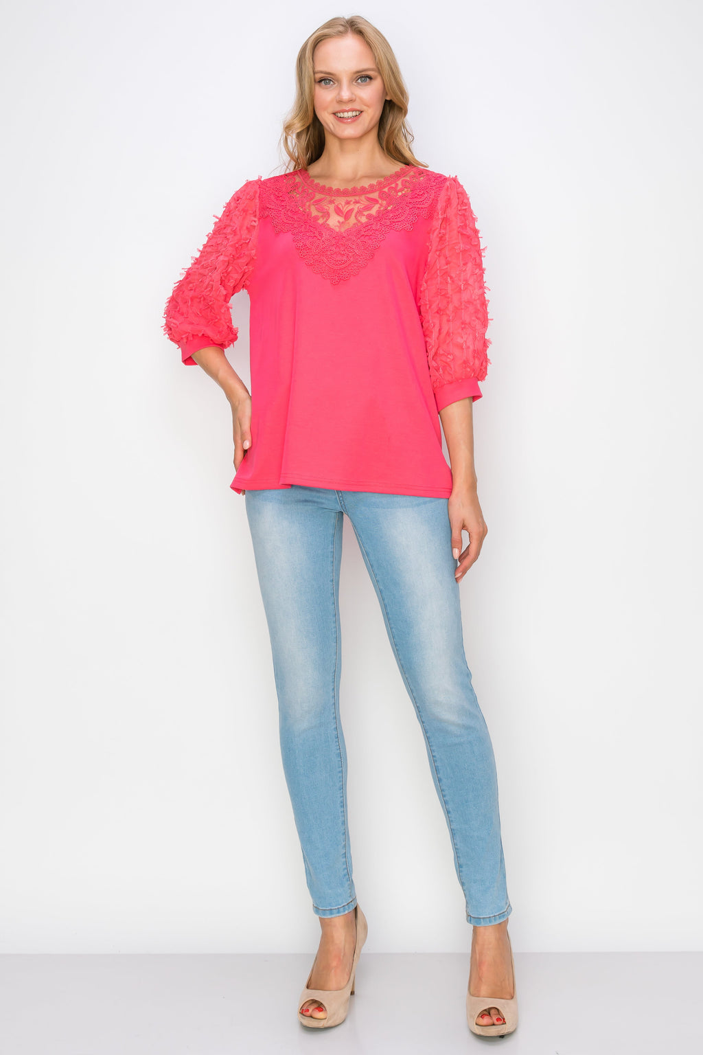 The Kensington Lace Knit Top