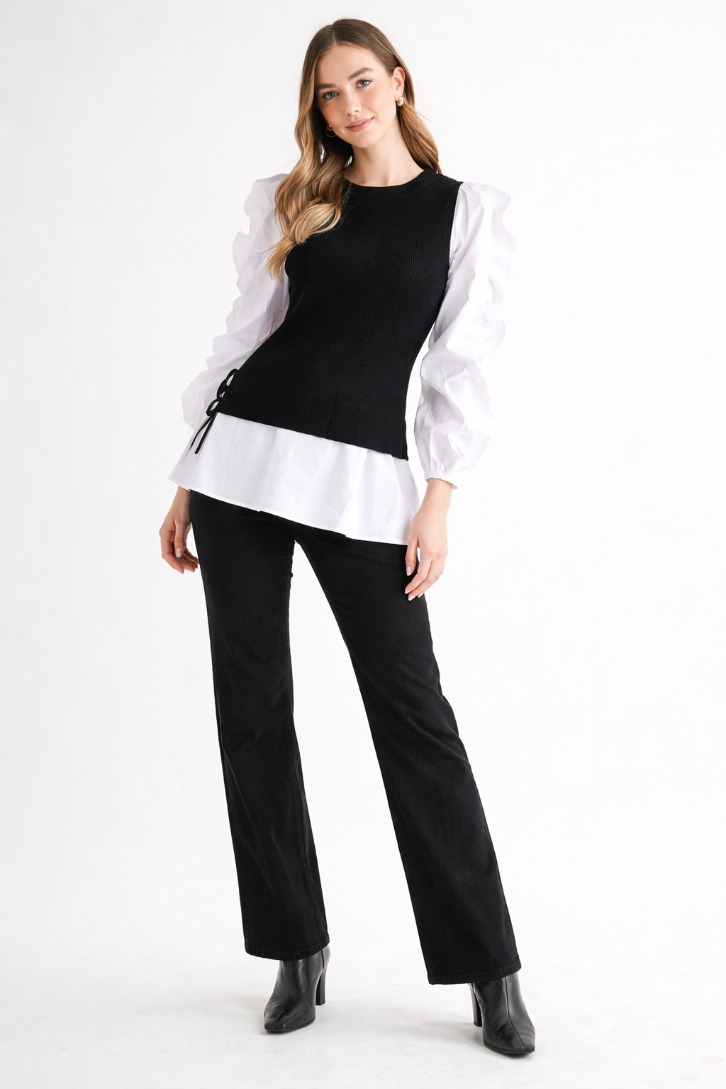 The Wrenley Ruffle Layered Top
