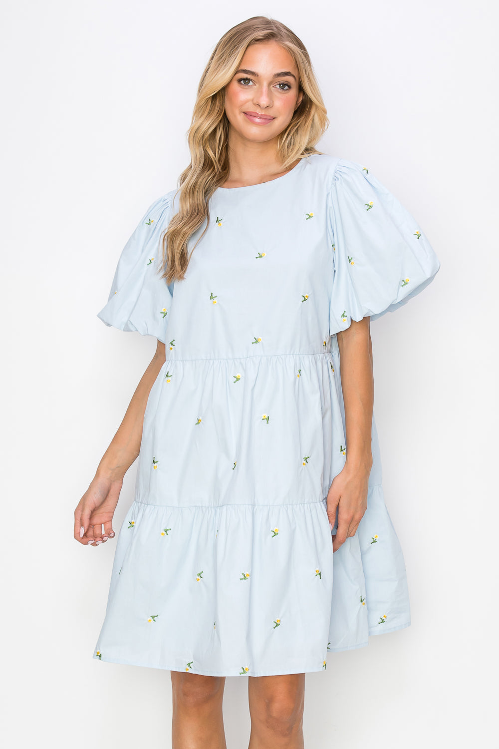 The Blakely Embroidered Cotton Poplin Dress