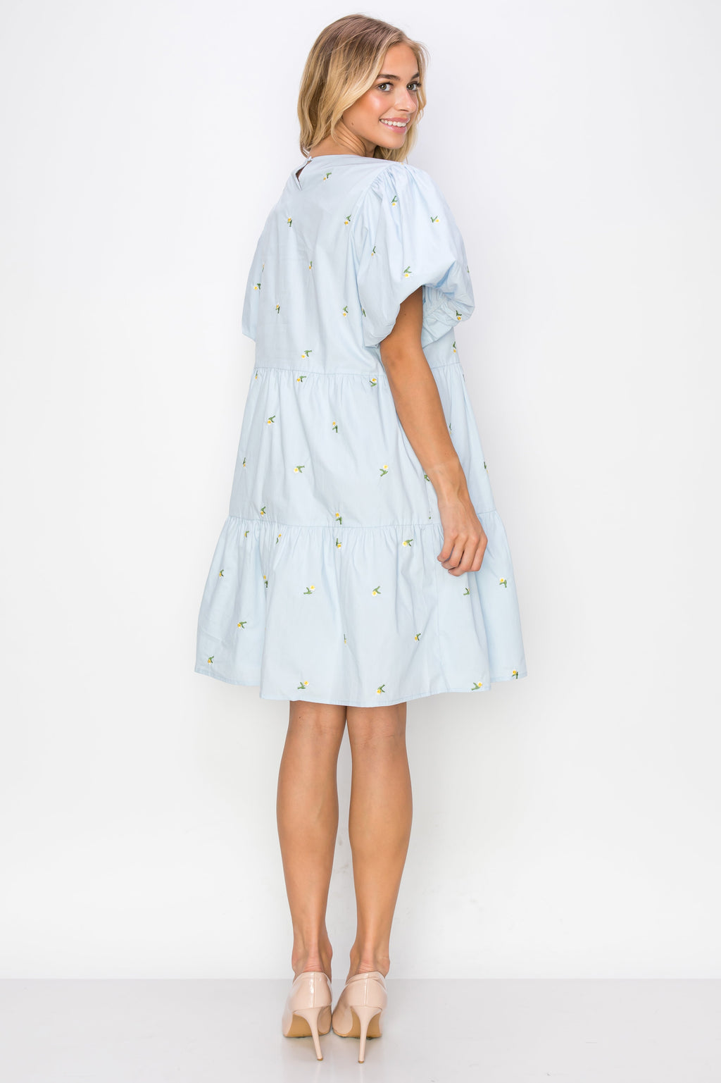 The Blakely Embroidered Cotton Poplin Dress