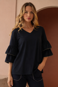 The Wesenia Ruffle Sleeve Top