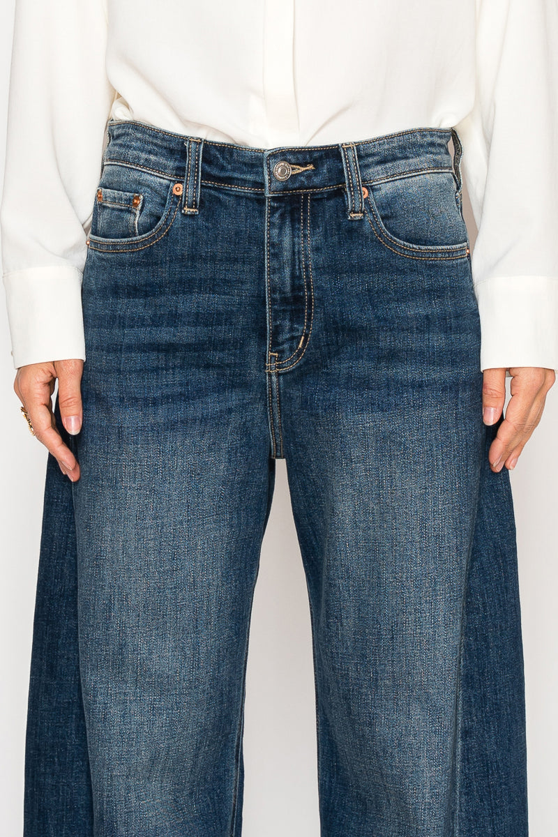 The Kingsley High Rise Barrel Jeans