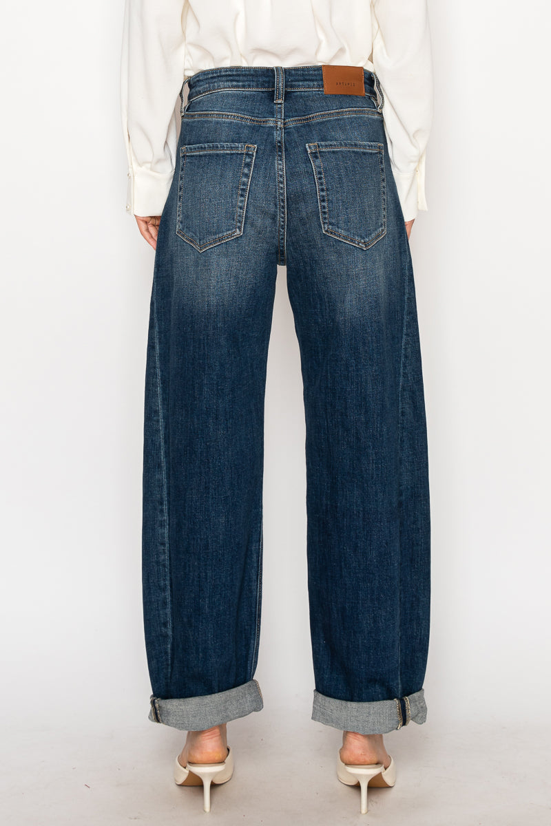 The Kingsley High Rise Barrel Jeans