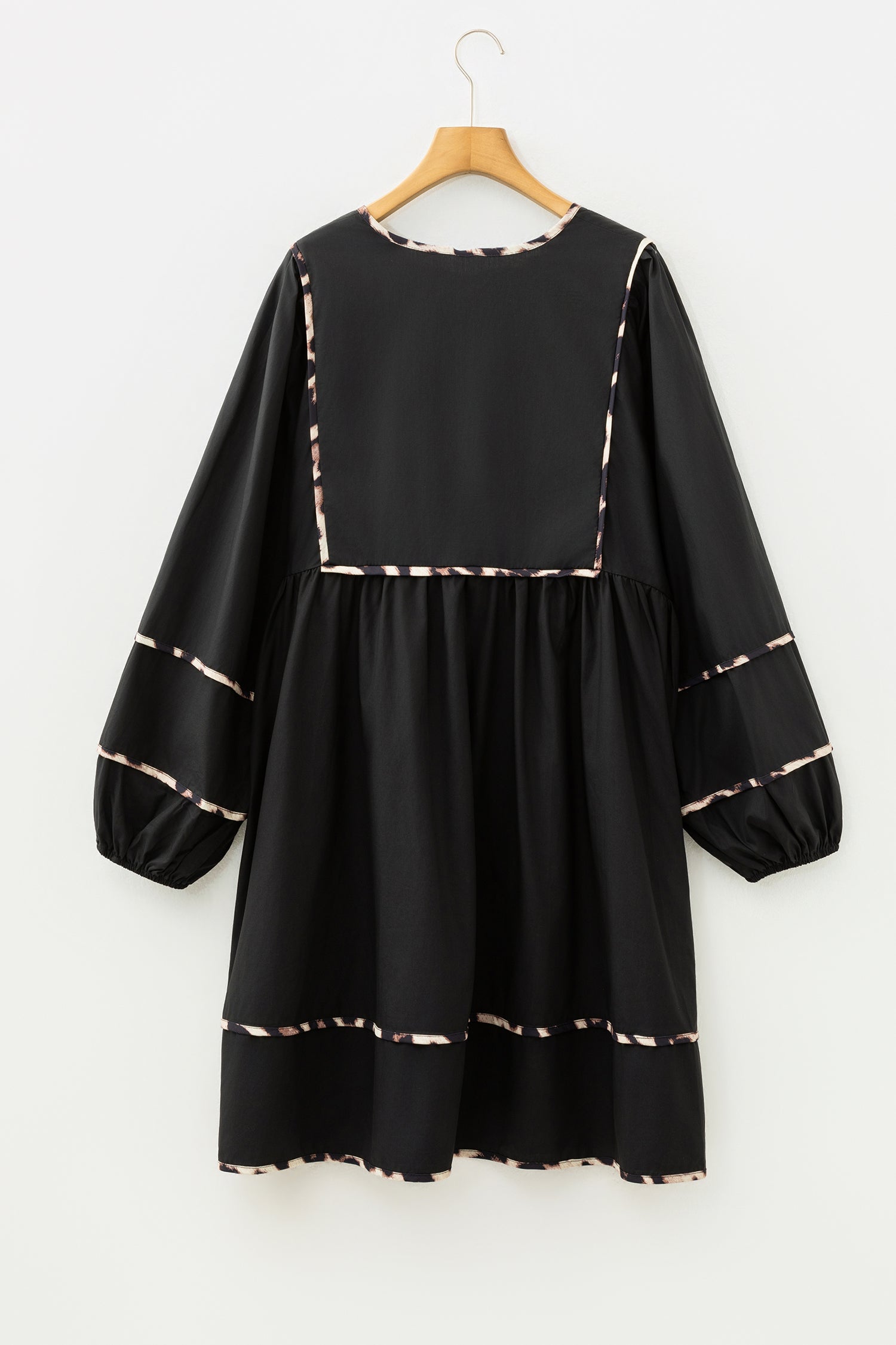 The Sloane Leopard Tie-Neck  Dress