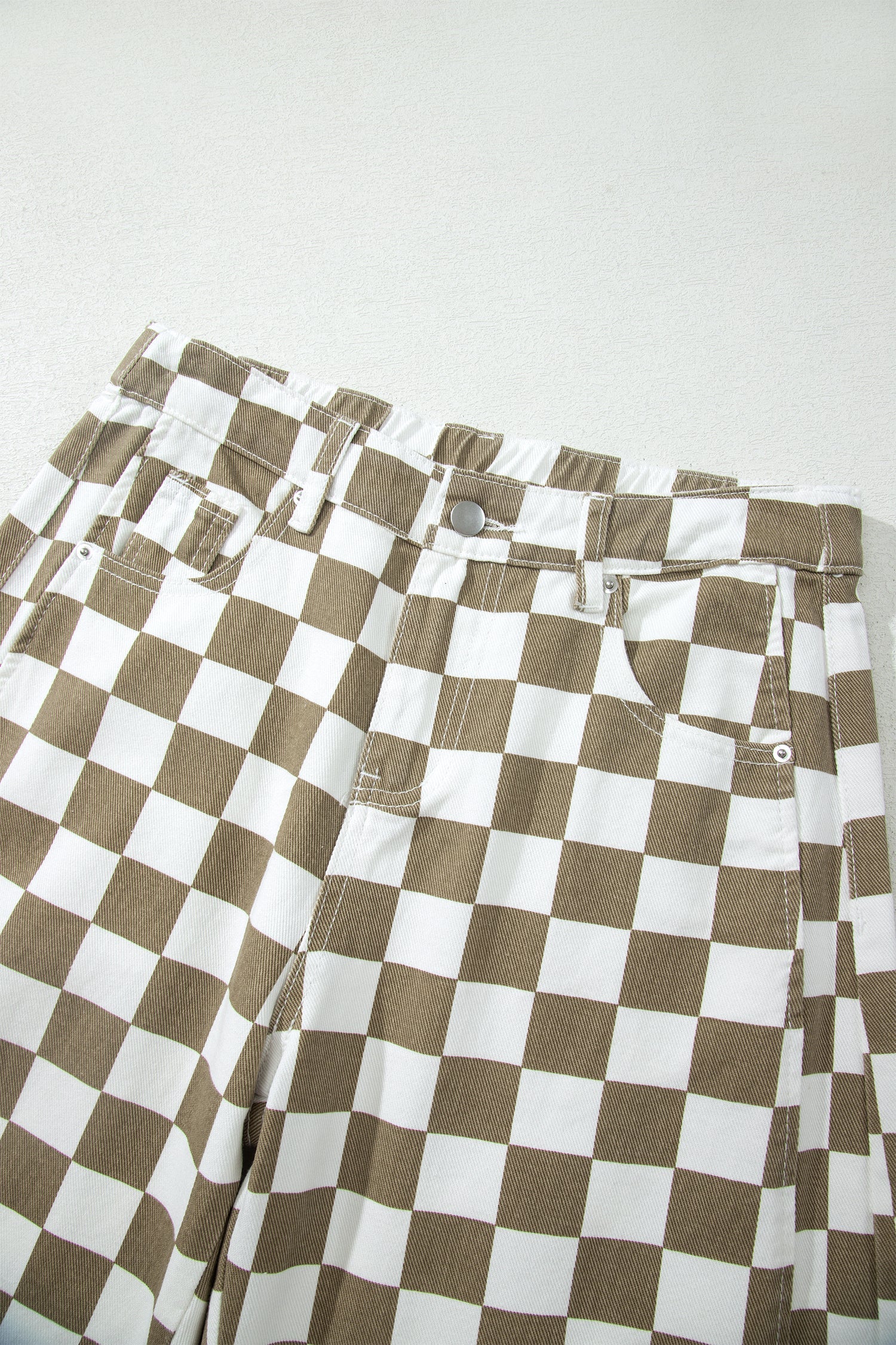 The Autumn Checker Denim Pants