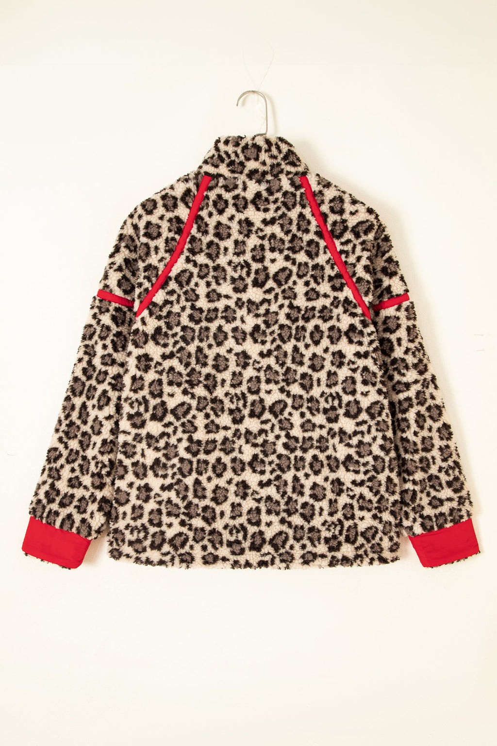 The Lily Rose Leopard Fleece Half Zip Sweatshirt