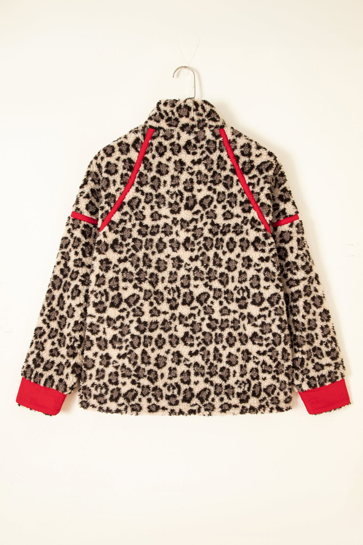 The Lily Rose Leopard Fleece Half Zip Sweatshirt