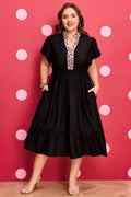 The Kate Black Leopard Dress
