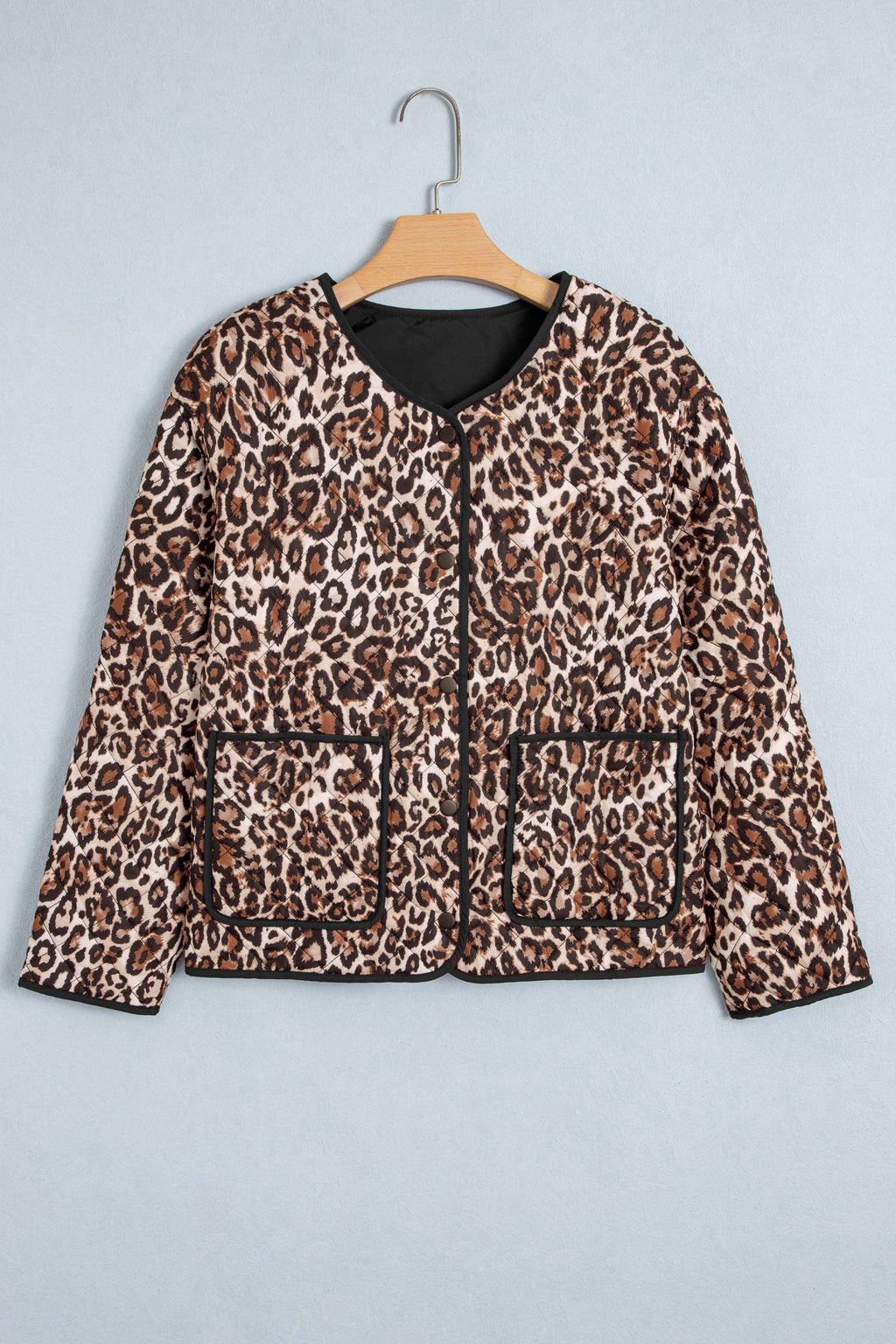 The Layla Leopard Quilted Jacket