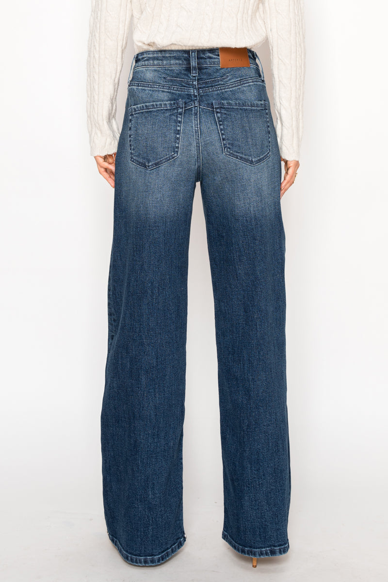 The Collins Tummy Control Wide Leg Jeans