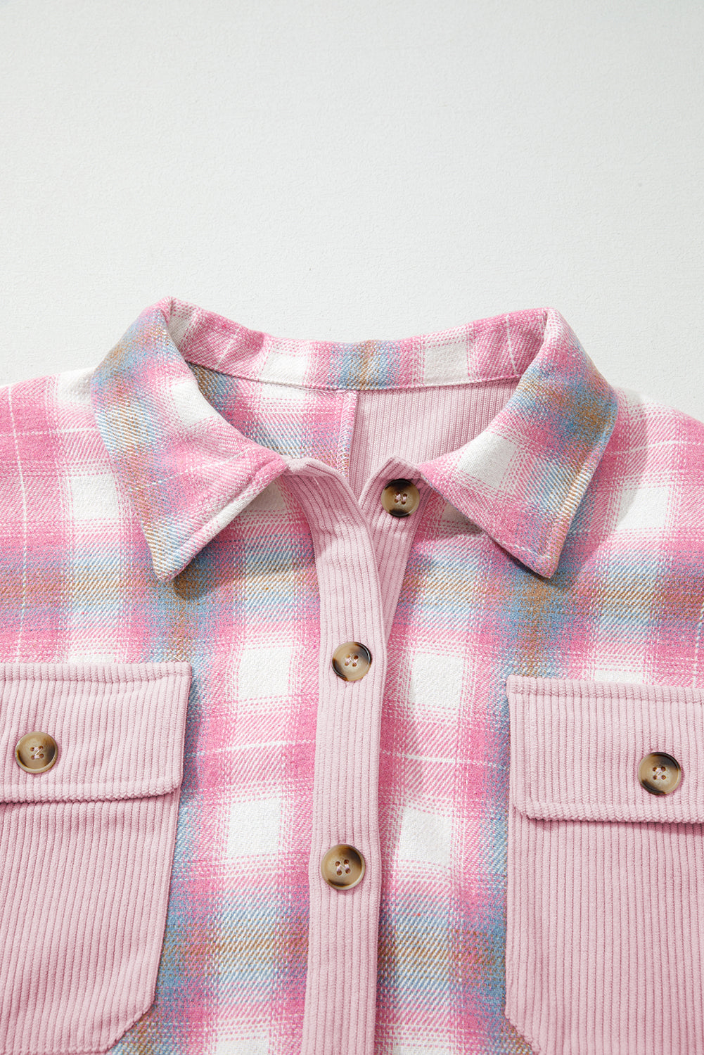 The Daisy Mae Plaid Corduroy Shacket