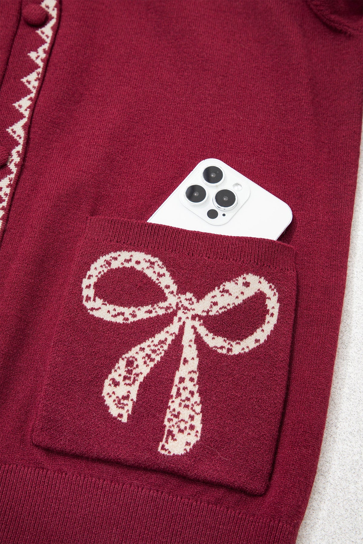 The Beverly Bow Cardigan