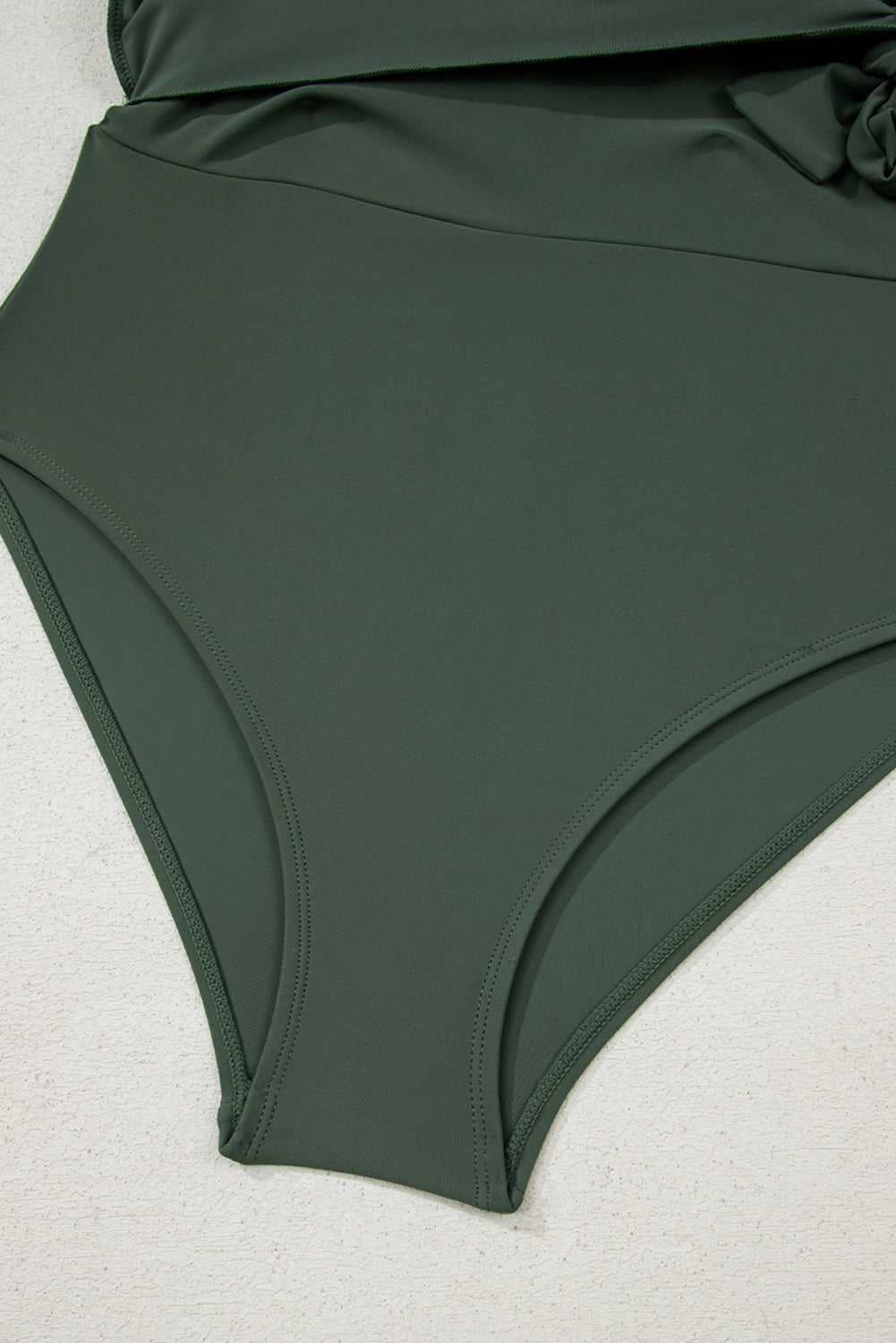 The Waverly Wrap Tie Waist Square Neck Swim Dress