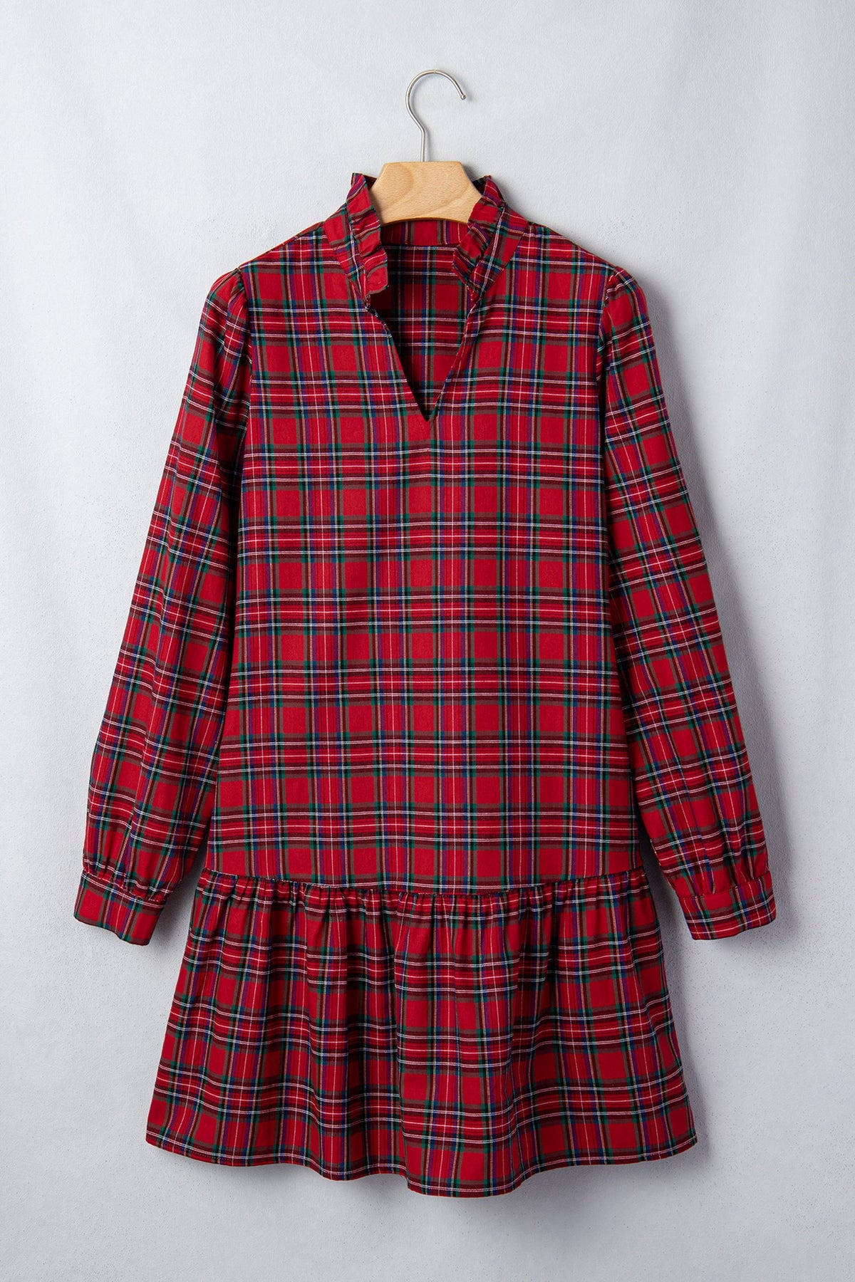 The Cranberry Wish Plaid Dress