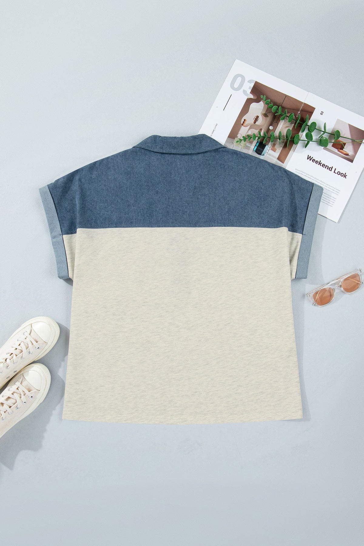 The Dakota Denim Collar Top
