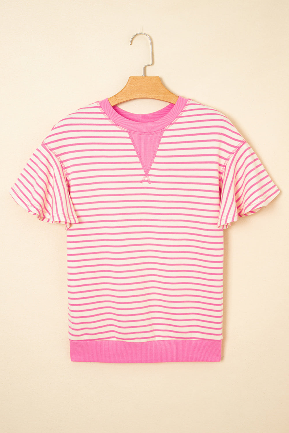 The Fiona Stripe Ruffle Top