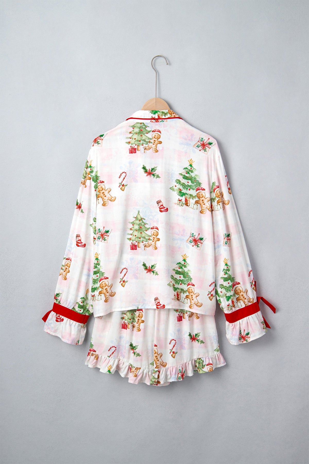The Christmas Morning Bow Pajama Set
