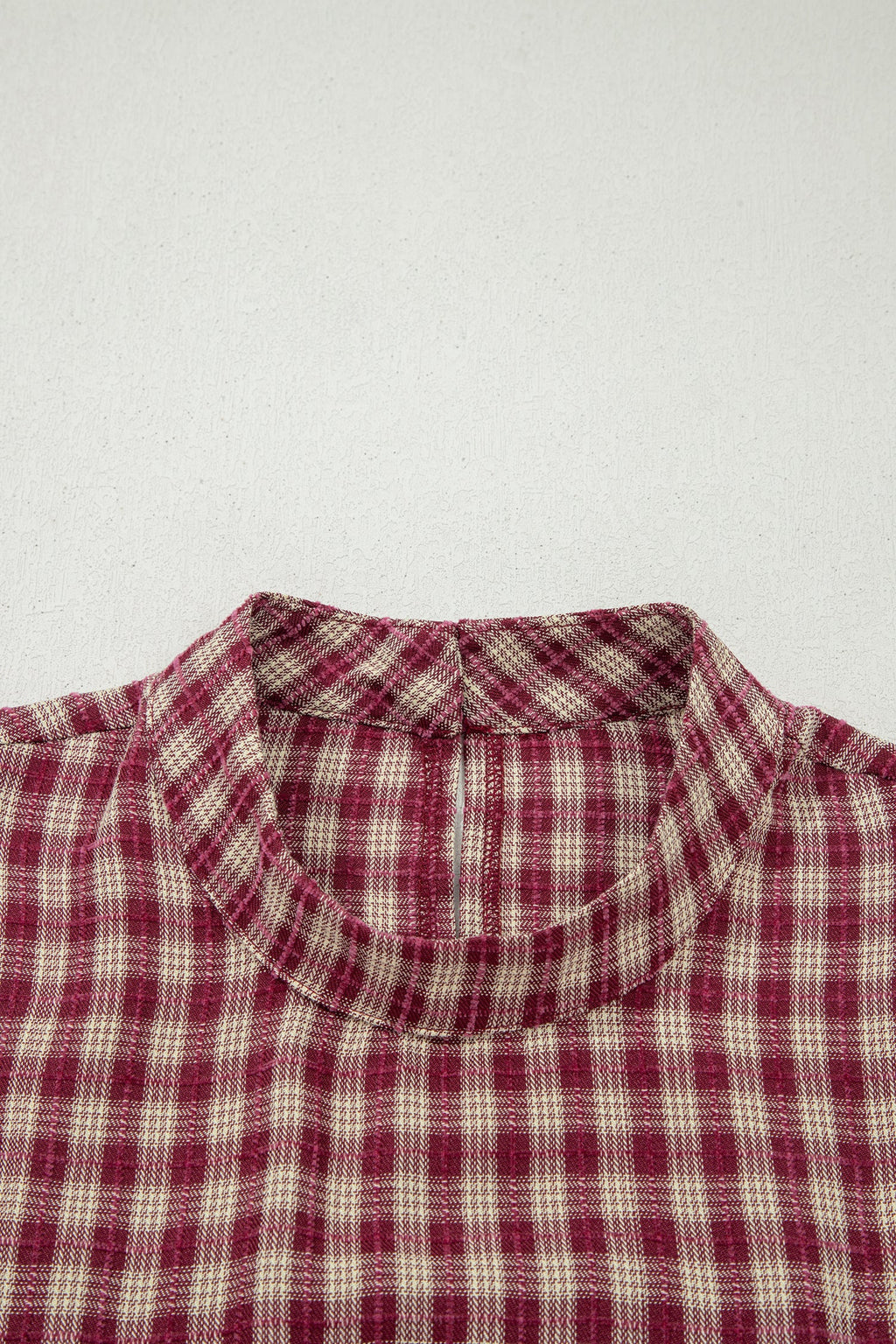 The Maisie Plaid Pleated Blouse