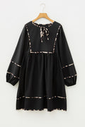 The Sloane Leopard Tie-Neck  Dress