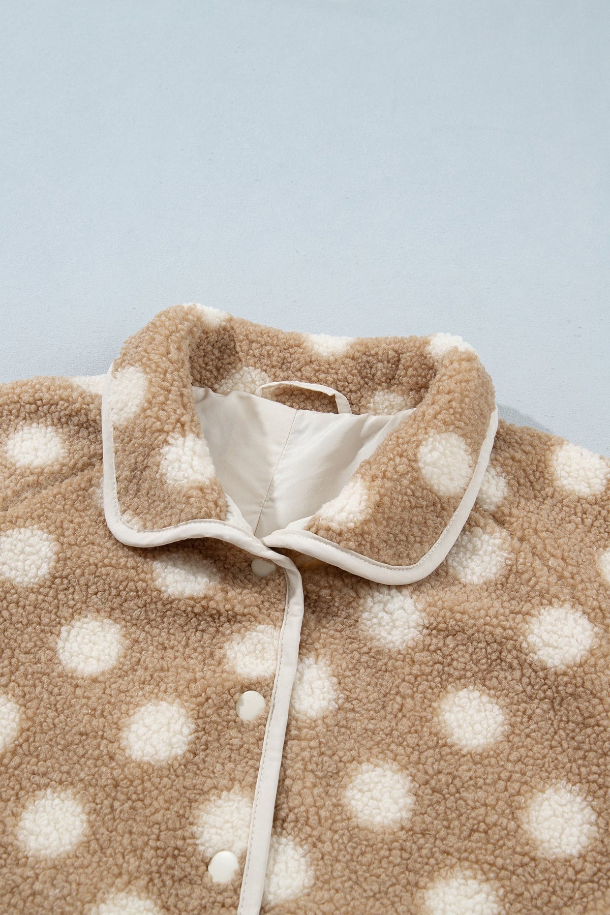 The Brinley Polka Dot Fleece Jacket