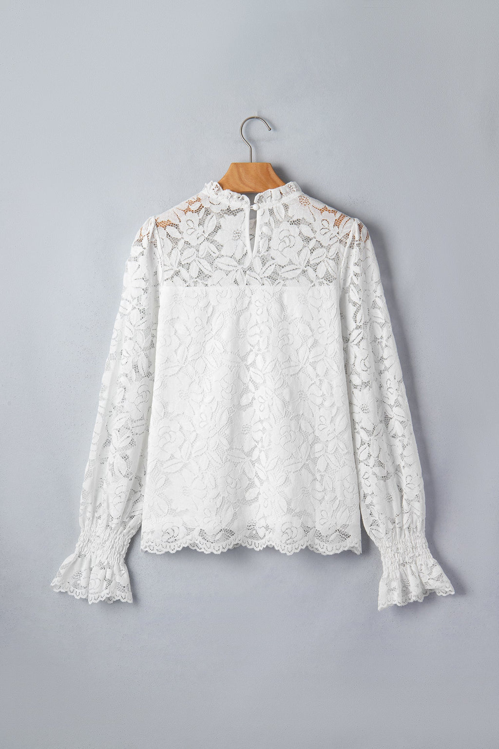 The Ruth Lace Ruffle Blouse